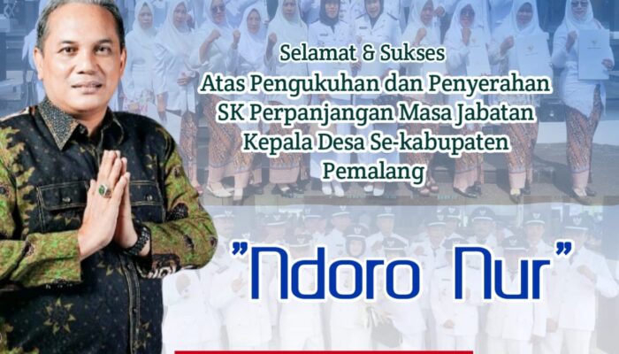 Ndoro Nur Mengatakan, Penyerahan SK Perpanjangan Kepala Desa, Itu Adalah Kebijakan Pusat