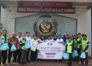 Bakti Sosial Lapas Perempuan Tangerang Berbagi 15 Paket Sembako Untuk Masyarakat Sekitar di Momen HUT ke-80 RI