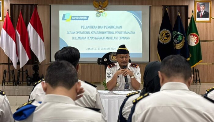 Kukuhkan SATOPSPATNAL, Lapas Cipinang Tegaskan Komitmen Pengawasan Internal Berbasis Integritas dan Profesionalisme