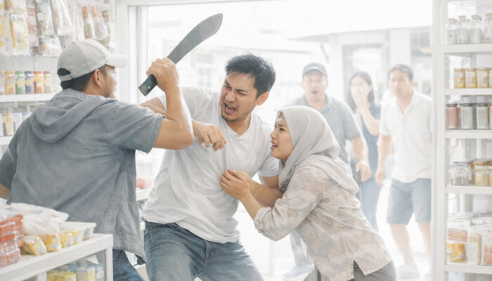 Pria Tak Dikenal Bacok Pasutri di Ruko Sidomulyo Lampung Selatan, Polisi Selidiki Motif