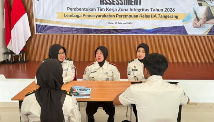 Perkuat Reformasi Birokrasi, Lapas Perempuan Kelas IIA Tangerang Gelar Assessment Pembentukan Tim Kerja Zona Integritas 2026