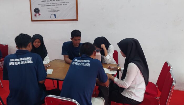 Berikan Kesempatan Belajar, Lapas Kalianda Fasilitasi Pembelajaran Baca Tulis bagi Warga Binaan