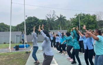 Semangat Sehat dan Kebersamaan, Pegawai dan Warga Binaan Lapas Perempuan Tangerang Gelar Senam Pagi