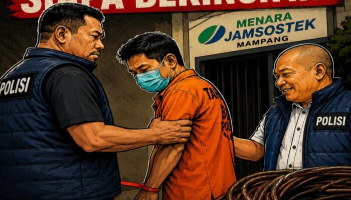 Pencuri Kabel Tembaga Ditangkap di Menara Jamsostek Mampang, Polisi Dalami Dugaan Adanya Jaringan