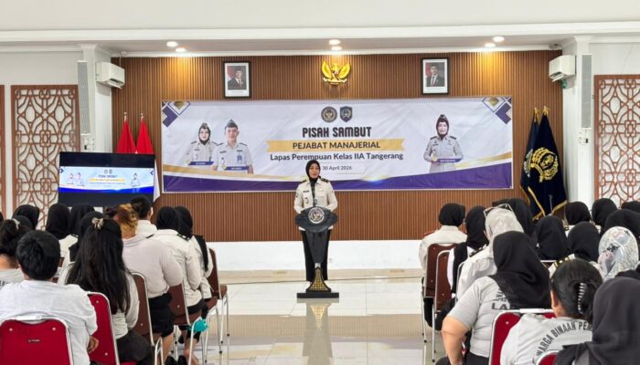 Pisah Sambut Pejabat Manajerial, Lapas Perempuan Kelas IIA Tangerang Hadirkan Suasana Haru 