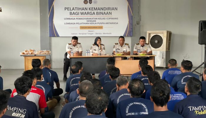 Siapkan Tenaga Kerja Terampil, Lapas Cipinang Perkuat SOP dan Disiplin Kerja Warga Binaan