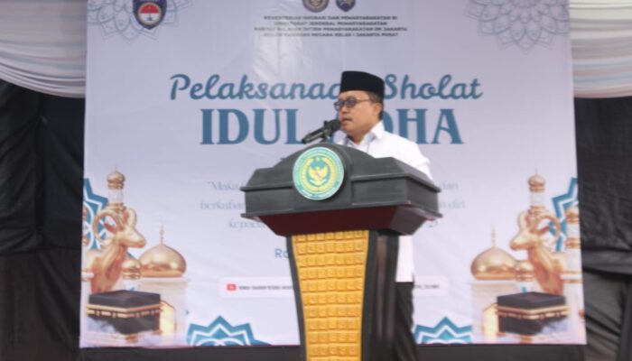 Perayaan Hari Raya Iduladha 1447 H di Rutan Kelas I Jakarta Pusat Berlangsung Khidmat dan Penuh Kebersamaan