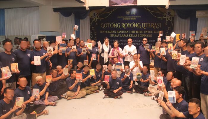 Gotong Royong Literasi, Lapas Cipinang Terima Ribuan Buku untuk Bangun Harapan Warga Binaan