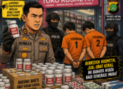 Polres Metro Jakarta Pusat Bongkar Peredaran Obat Keras Ilegal Berkedok Toko Kosmetik di Juanda