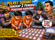 Polres Serang Tangkap Dua Pemuda Diduga Pengedar Narkoba, 30 Paket Sabu Siap Edar Disita