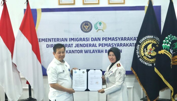 Lapas Perempuan Kelas IIA Tangerang Ikuti Penandatanganan PKS Ditjenpas Banten–BNN Provinsi Banten dan Pelaksanaan Tes Urine