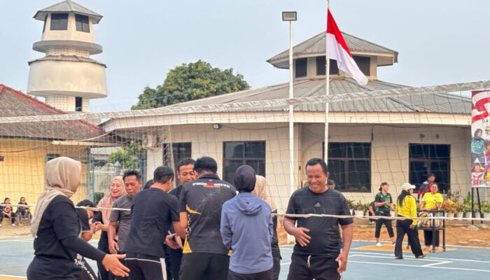 Kompak dan Sportif! Keseruan Lomba Voli Antarpegawai Lapas Perempuan Tangerang