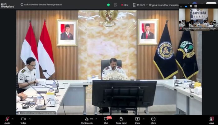 Lapas Perempuan Kelas IIA Tangerang Ikuti Pengarahan Direktur Jenderal Pemasyarakatan